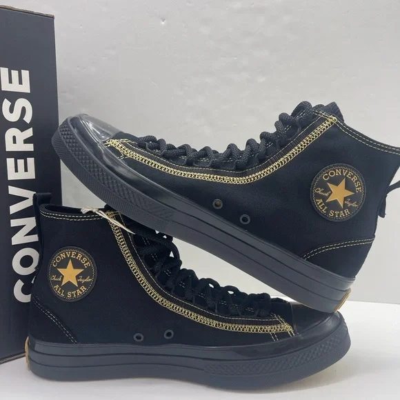 Converse Men’s 
CTAS CX EXP2 HI
BLACK/BLACK/GOLDEN OPPORTUNITY High-Top Sneakers - Picture 16 of 16